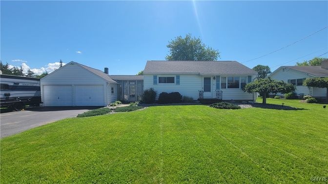 Attached, Backyard, Detached Garage, Exterior, Facade, Cape Cod