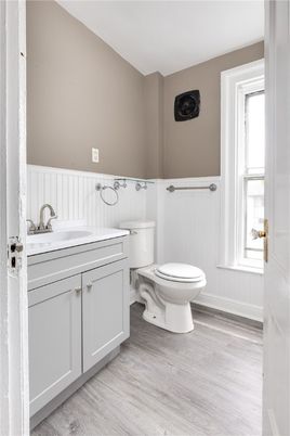 Bathroom, Interior, Wood Texture Flooring
