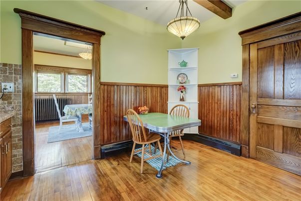 Dining room, Interior, Wood Texture Flooring