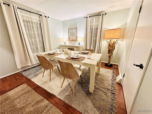 Dining room, Interior, Wood Texture Flooring