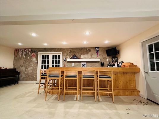 Interior, Recessed Lighting, Stone Walls