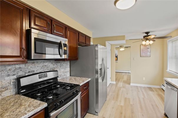 Interior, Kitchen, Wood Texture Flooring