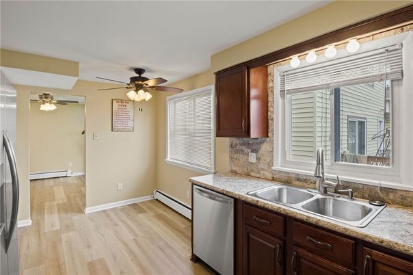 Interior, Kitchen, Wood Texture Flooring