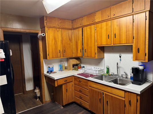 Interior, Kitchen, Wood Texture Flooring
