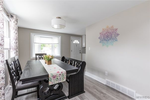 Dining room, Interior, Wood Texture Flooring