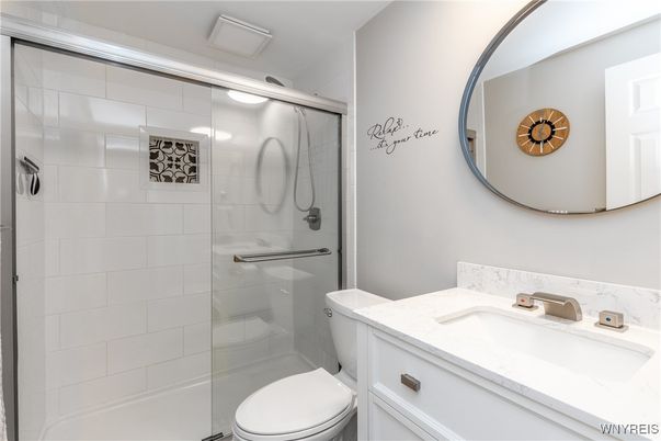 Bathroom, Glass Shower, Interior