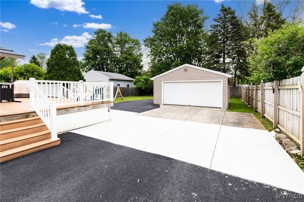 Backyard, Detached Garage, Exterior