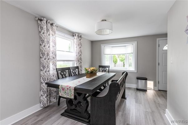 Dining room, Interior, Wood Texture Flooring
