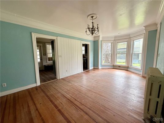 Chandelier, Empty room, Interior, Wood Texture Flooring