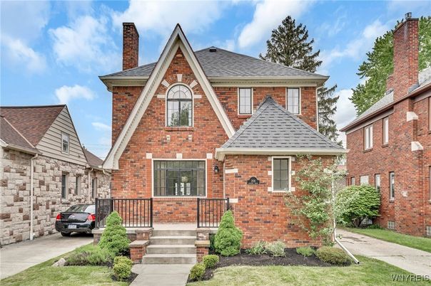 Exterior, Facade, Brick Facade, Tudor Revival