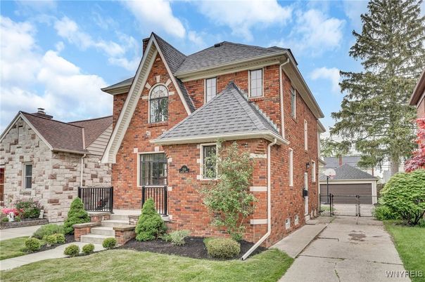 Detached Garage, Exterior, Facade, Brick Facade, Tudor Revival