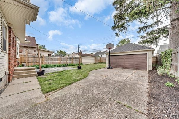 Backyard, Detached Garage, Exterior