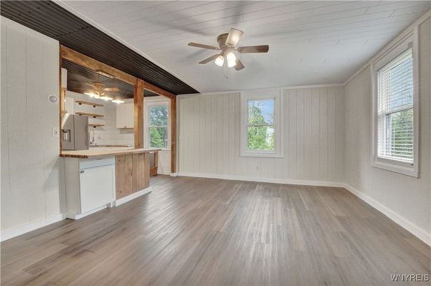 Empty room, Interior, Wood Texture Flooring