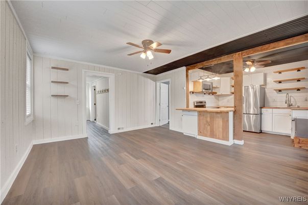 Interior, Kitchen, Wood Texture Flooring