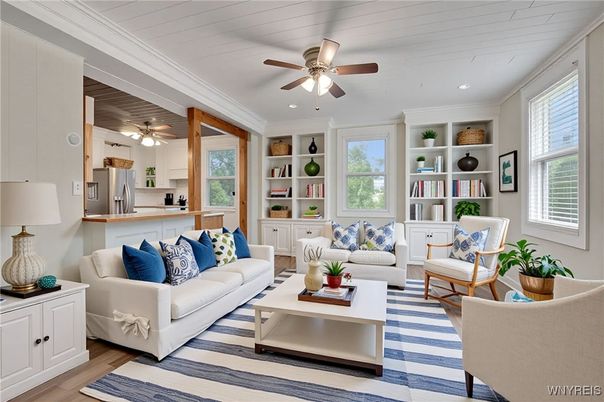 Interior, Kitchen, Living room, Recessed Lighting, Wood Texture Flooring