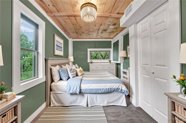 Bedroom, Interior, Wooden Ceilings, Wood Texture Flooring