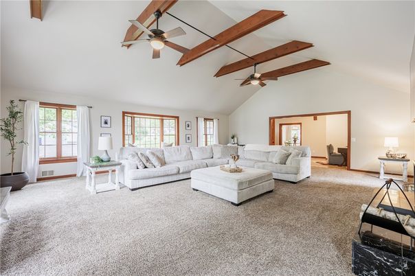 Interior, Living room, Wooden Beams