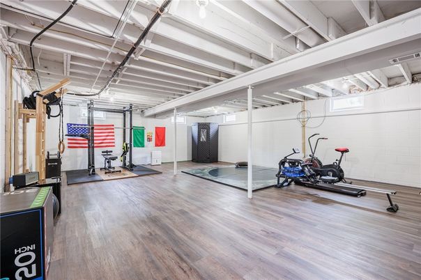 Fitness Equipment, Interior, Wood Texture Flooring