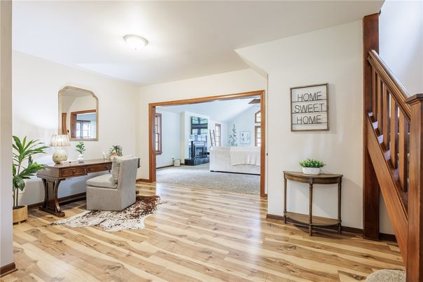 Fireplace, Interior, Wood Texture Flooring
