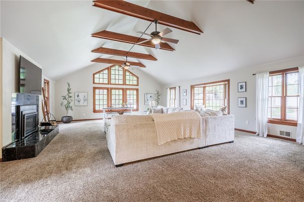 Fireplace, Interior, Living room, Wooden Beams