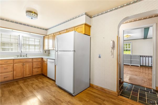Interior, Kitchen, Wood Texture Flooring