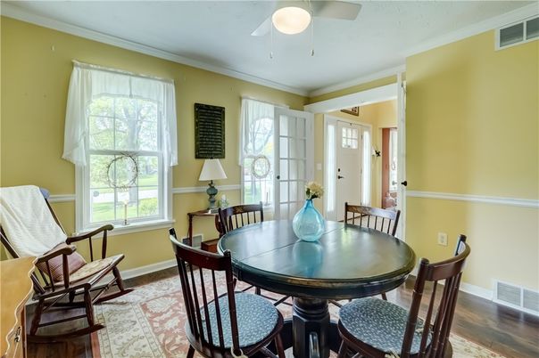 Dining room, Interior, Wood Texture Flooring