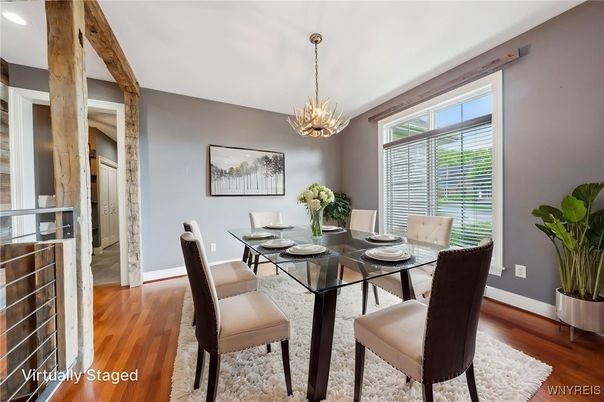 Chandelier, Dining room, Interior, Pendant Lights, Wood Texture Flooring