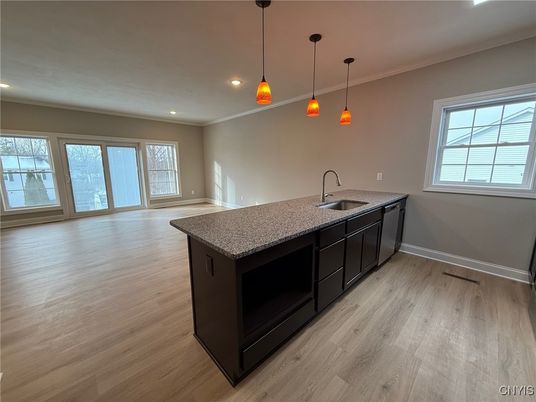 Interior, Pendant Lights, Recessed Lighting, Wood Texture Flooring