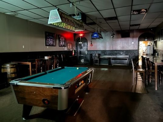 Billiard Table, Game Room, Interior, Pendant Lights
