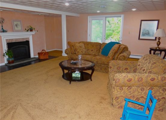 Fireplace, Interior, Living room, Recessed Lighting