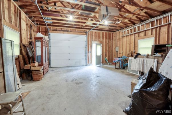 Garage, Interior, Wooden Beams, Wooden Ceilings, Wooden Walls