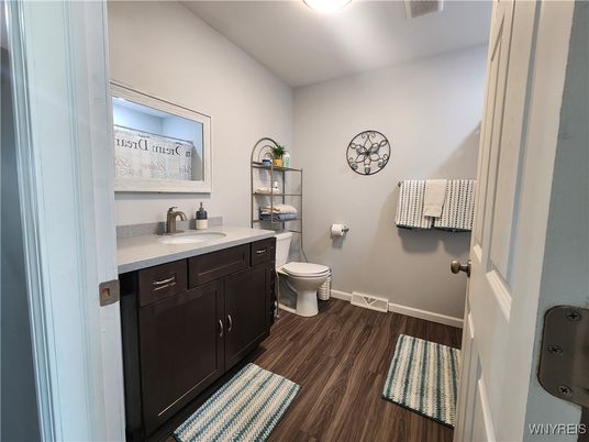 Bathroom, Interior, Wood Texture Flooring