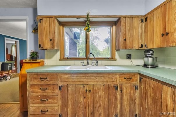 Interior, Kitchen, Wood Texture Flooring