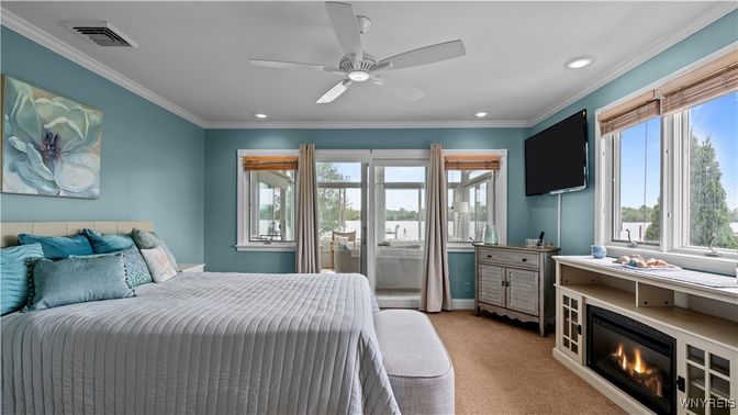 Bedroom, Interior, Recessed Lighting