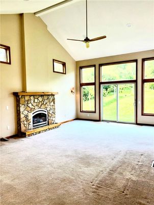 Empty room, Fireplace, Interior, Recessed Lighting