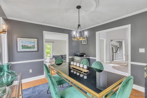 Dining room, Interior, Pendant Lights