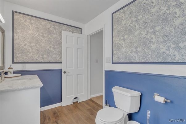 Bathroom, Interior, Wood Texture Flooring