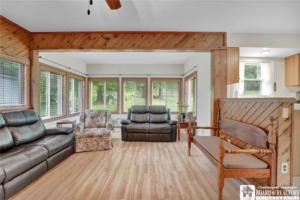 Interior, Living room, Wood Texture Flooring, Wooden Walls