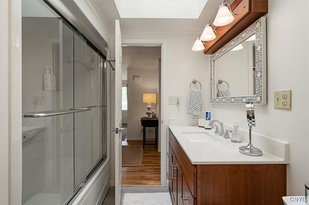 Bathroom, Dual Sink Vanities, Glass Shower, Interior