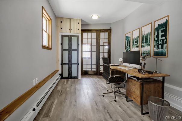 Home Office, Interior, Wood Texture Flooring