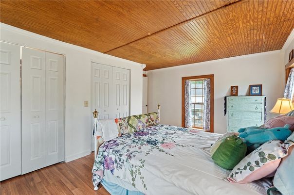 Bedroom, Interior, Wooden Ceilings, Wood Texture Flooring