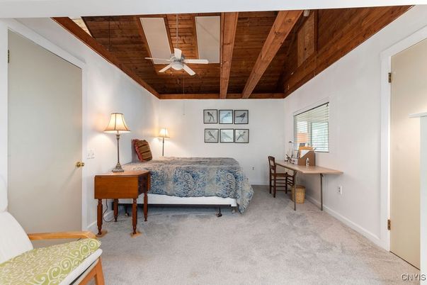 Bedroom, Home Office, Interior, Wooden Beams, Wooden Ceilings