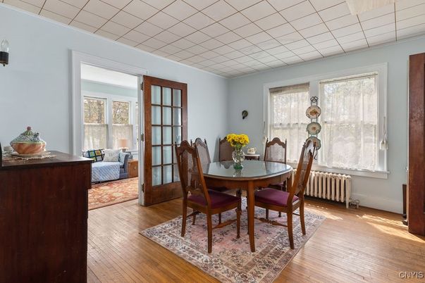 Dining room, Interior, Wood Texture Flooring