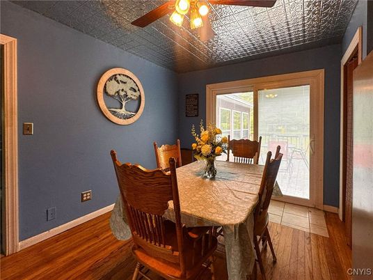 Dining room, Interior, Wood Texture Flooring