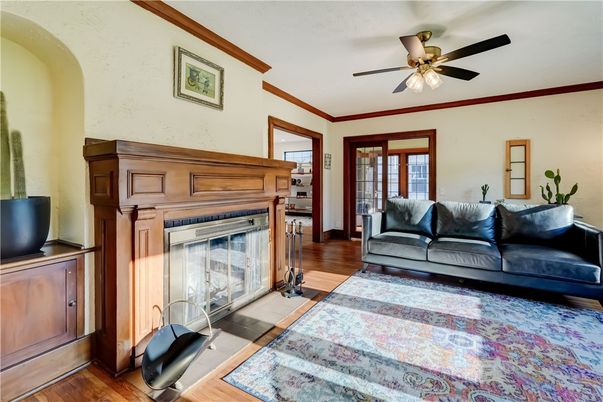 Fireplace, Interior, Wood Texture Flooring