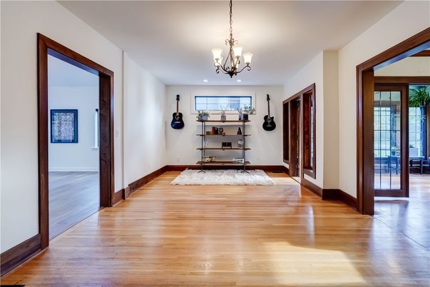Chandelier, Interior, Recessed Lighting, Wood Texture Flooring