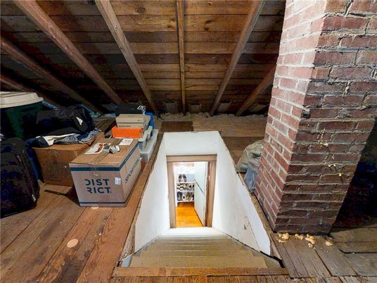 Interior, Stone Walls, Wooden Beams, Wood Texture Flooring