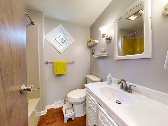 Bathroom, Interior, Wood Texture Flooring