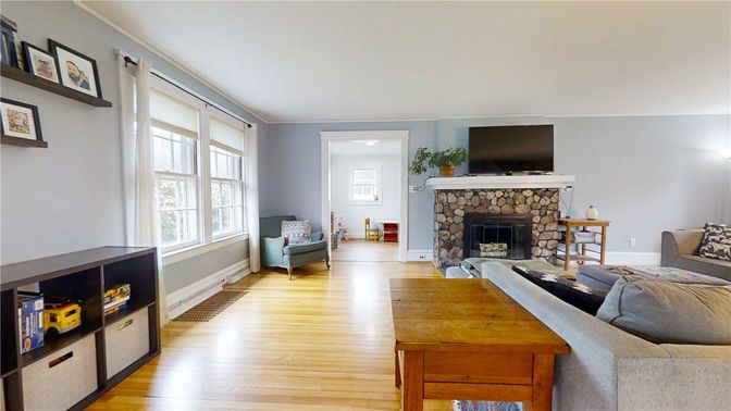 Fireplace, Interior, Wood Texture Flooring