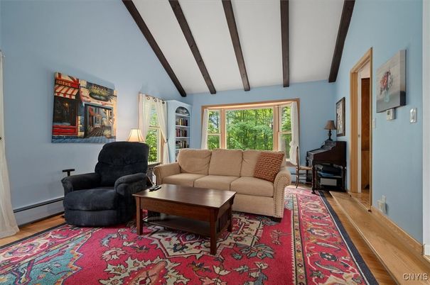 Interior, Living room, Wooden Beams, Wood Texture Flooring